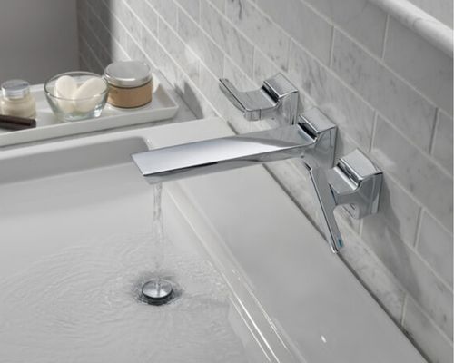 Wall mount faucet delta