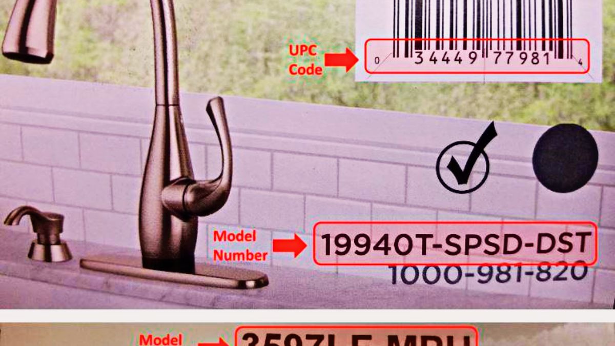 how to find delta faucet model number
