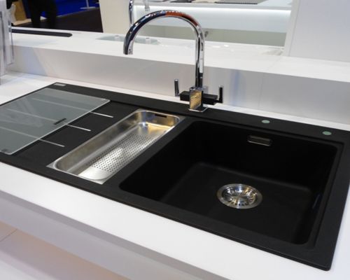 Chrome Faucet − For Black Farmhouse Sink