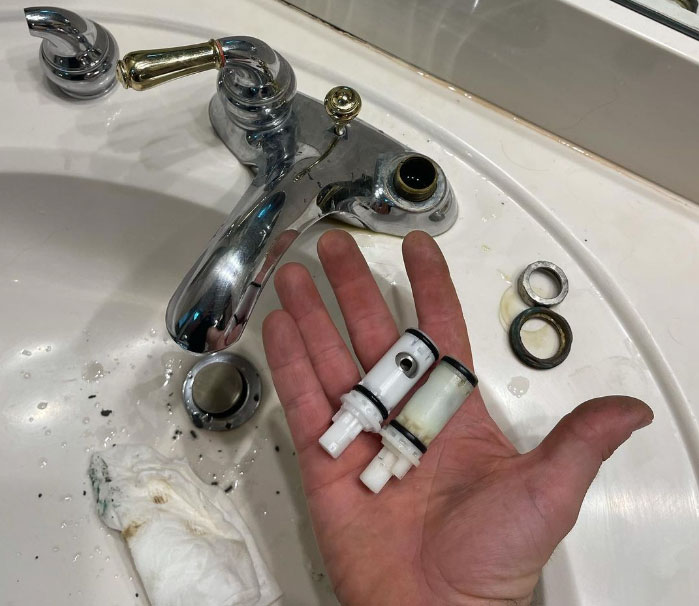 Moen Faucet Handle Stuck Due to a Damaged Cartridge