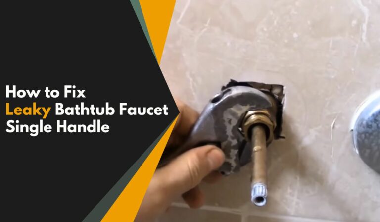 Fixing a Leaky Bathtub Faucet with a Single Handle!