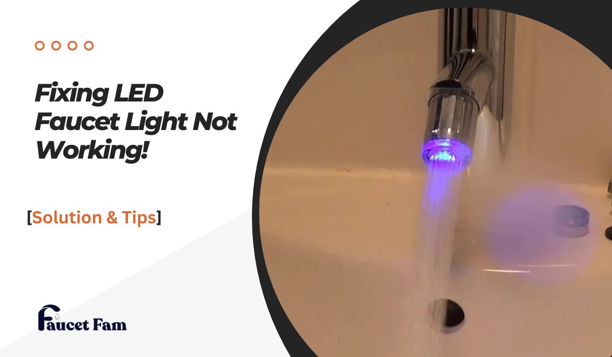 Led faucet light not working